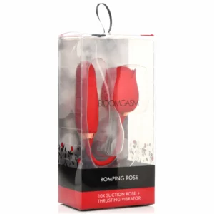 Bloomgasm Romping Rose Vibrator in packaging