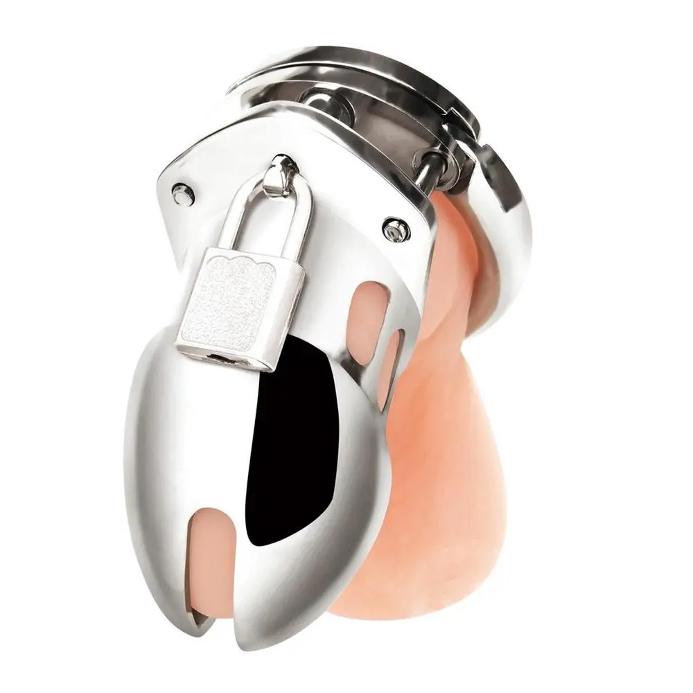 Metal chastity device with lock