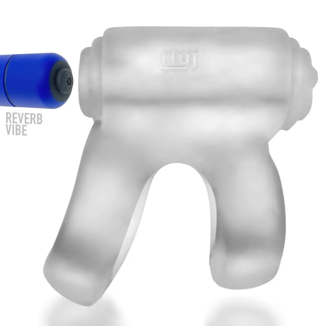 Gray vibrating massage device with blue attachment