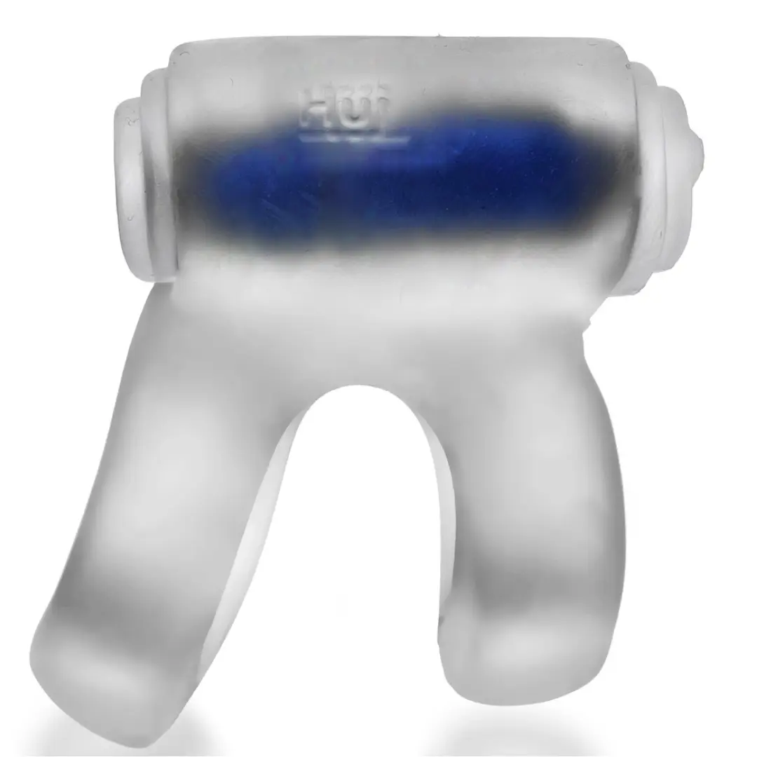 Frosted glass diffuser with blue accent design.