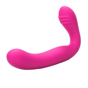 Pink silicone curved personal massager