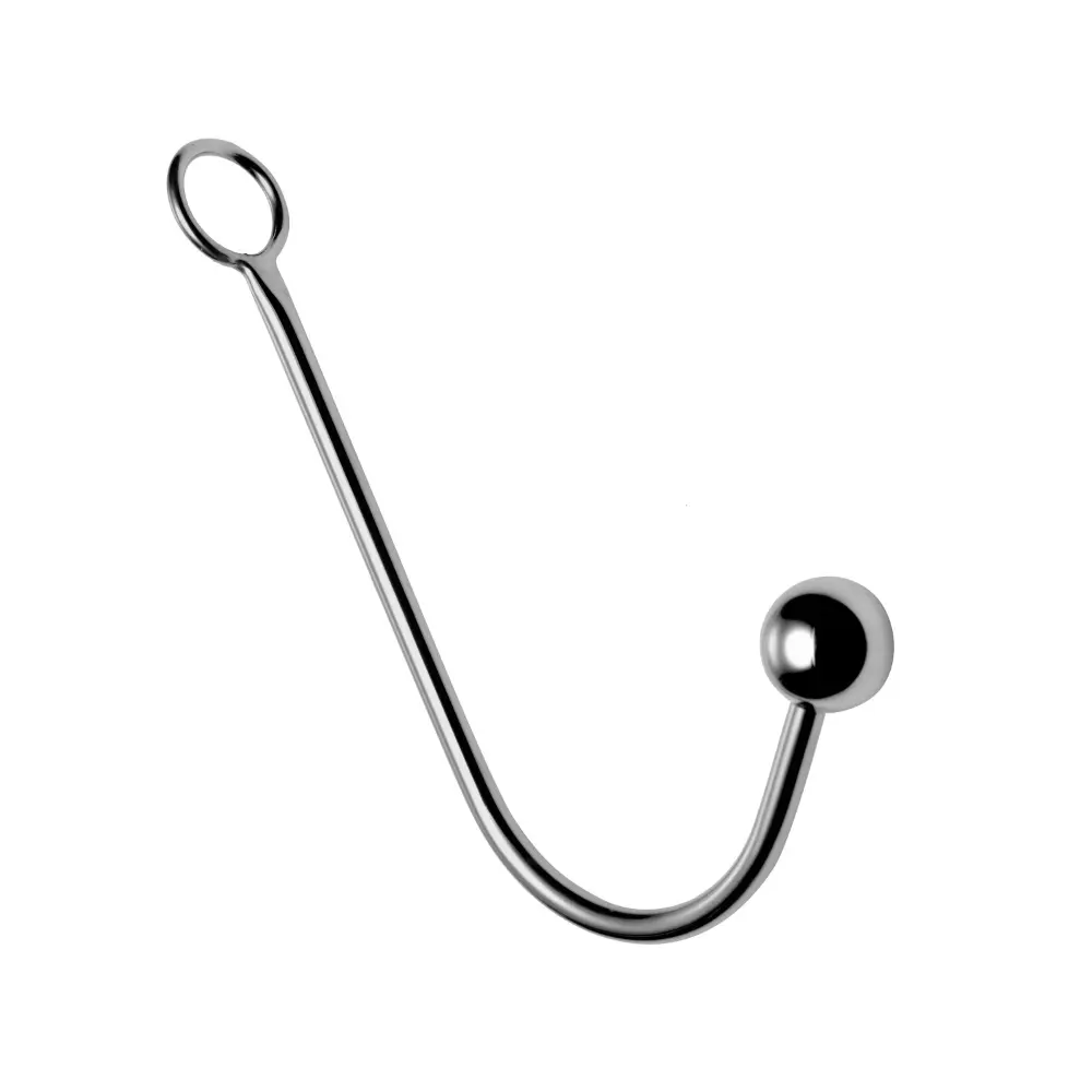 Metal hook with ball end and loop handle.