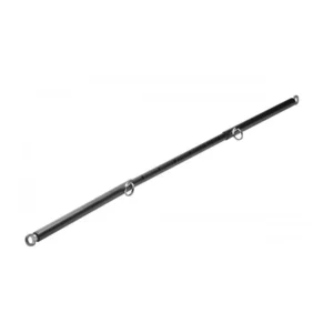 Black adjustable pull-up bar with rings