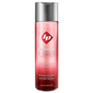 ID Sensation warming water-based lubricant bottle.