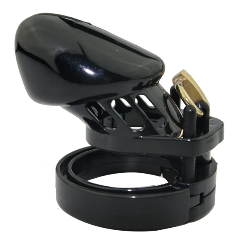 6000s short black chastity cage
