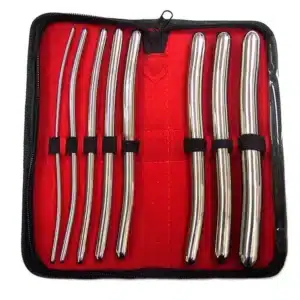 Hegar stainless steel urethral dilator set