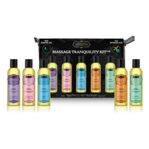 Kama Sutra massage oils tranquility kit display