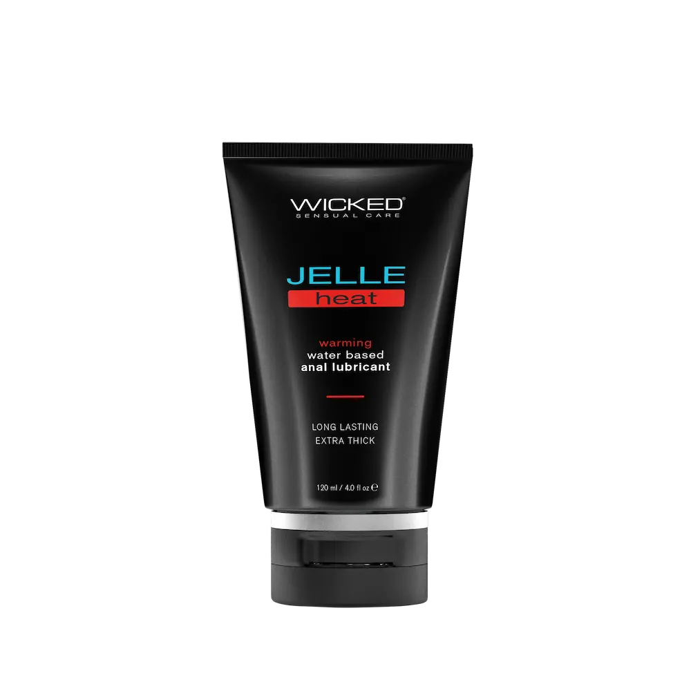 Wicked Jelle Heat Anal Lubricant, long-lasting, extra thick.