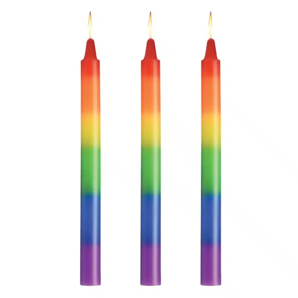 Pride Candles Rainbow Wax Drip Candles