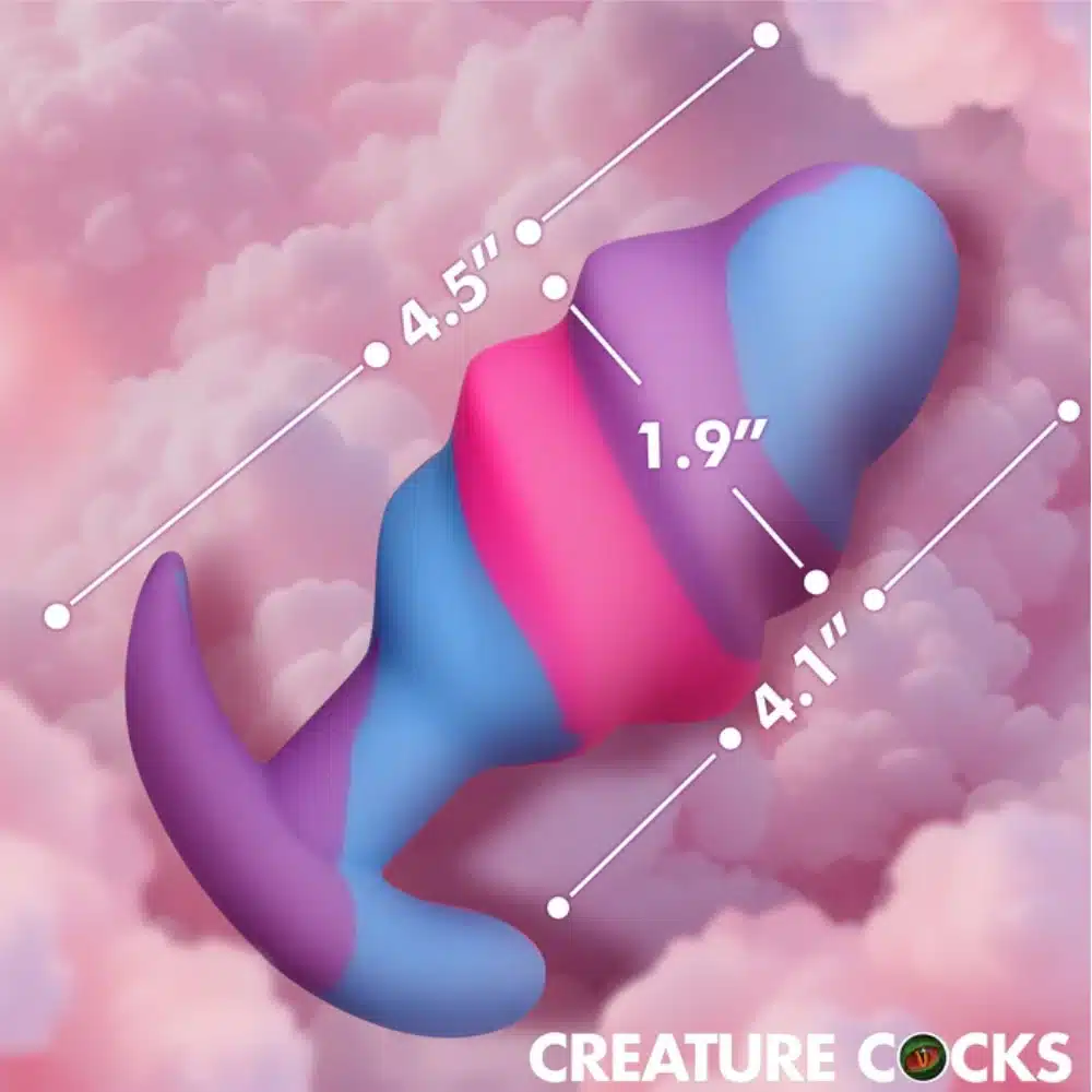 Creature Cocks Unicorn Swirl Butt Plug – Large