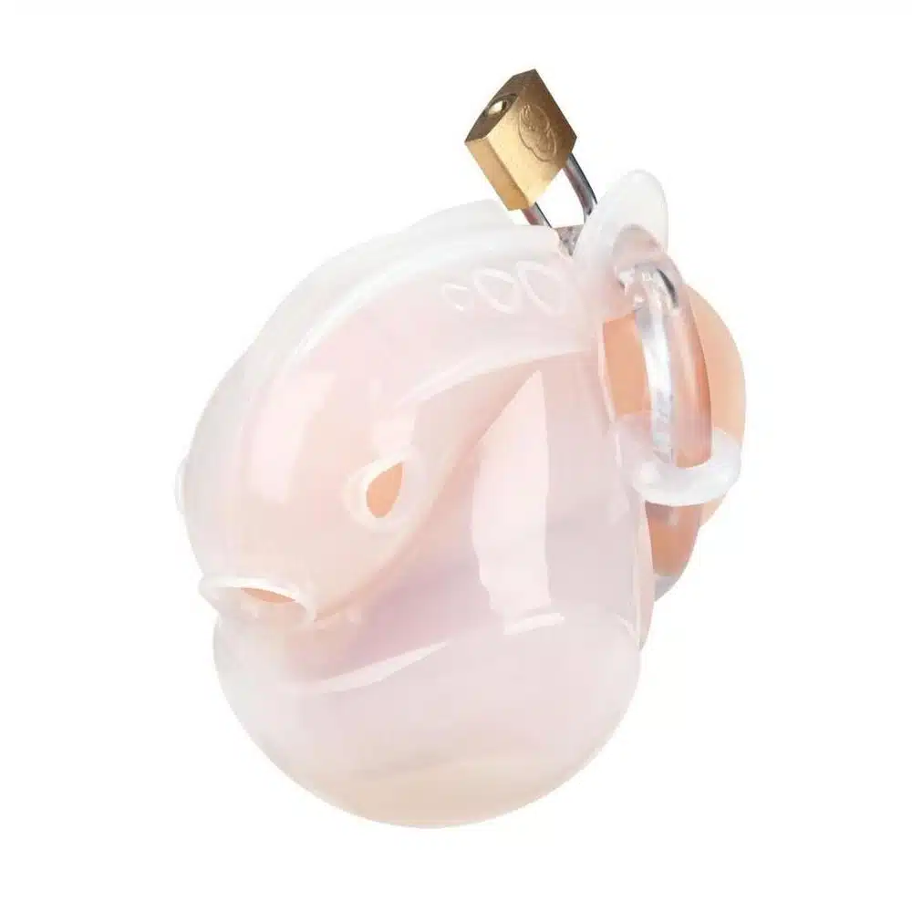 Blue Line Full Restraint Silicone Cock and Balls Chastity Device