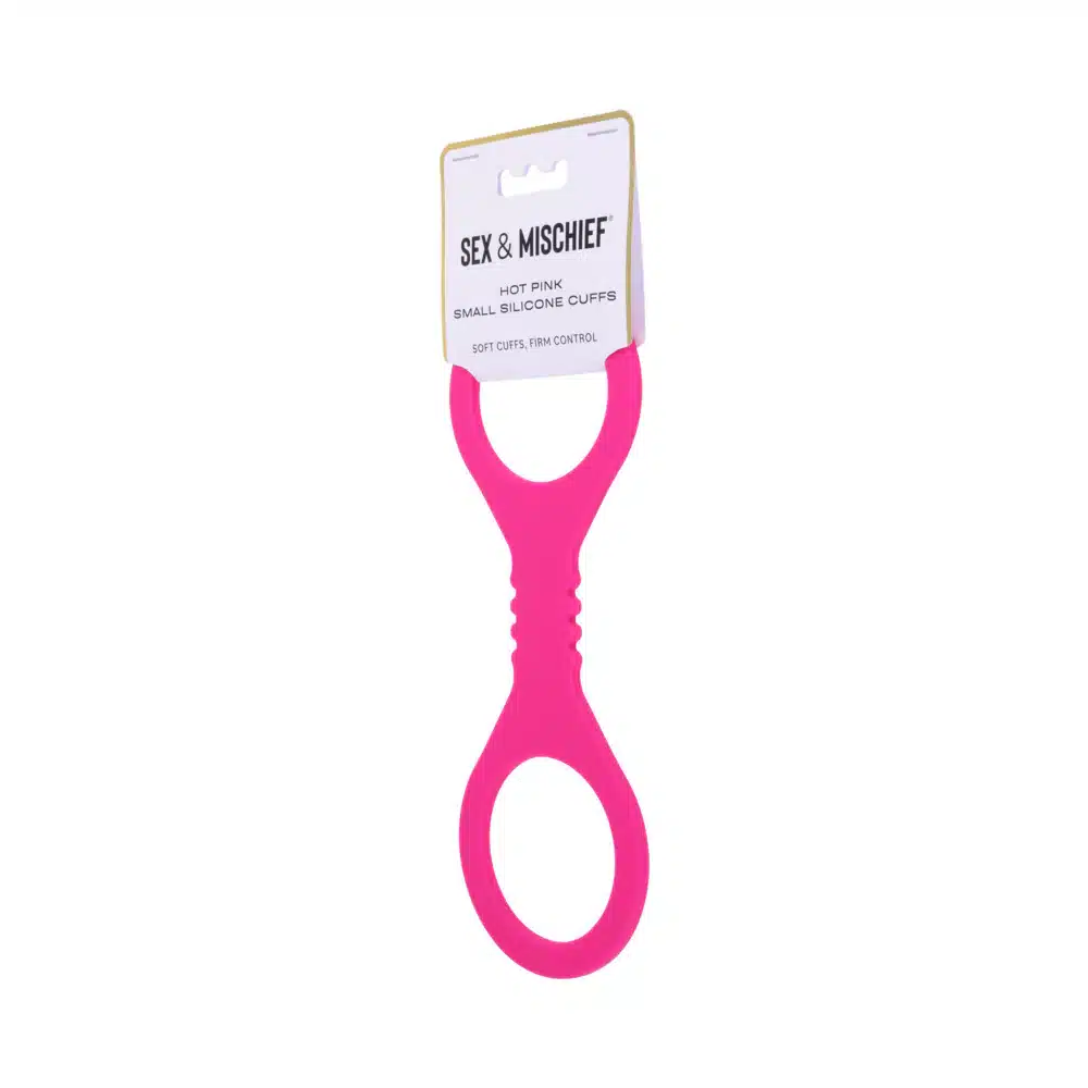 Sex & Mischief Silicone Cuffs - Hot Pink