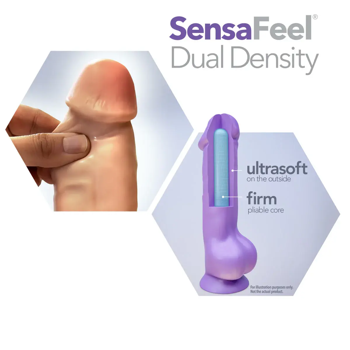 Au Naturel Anthony Dildo 8.5in - Vanilla