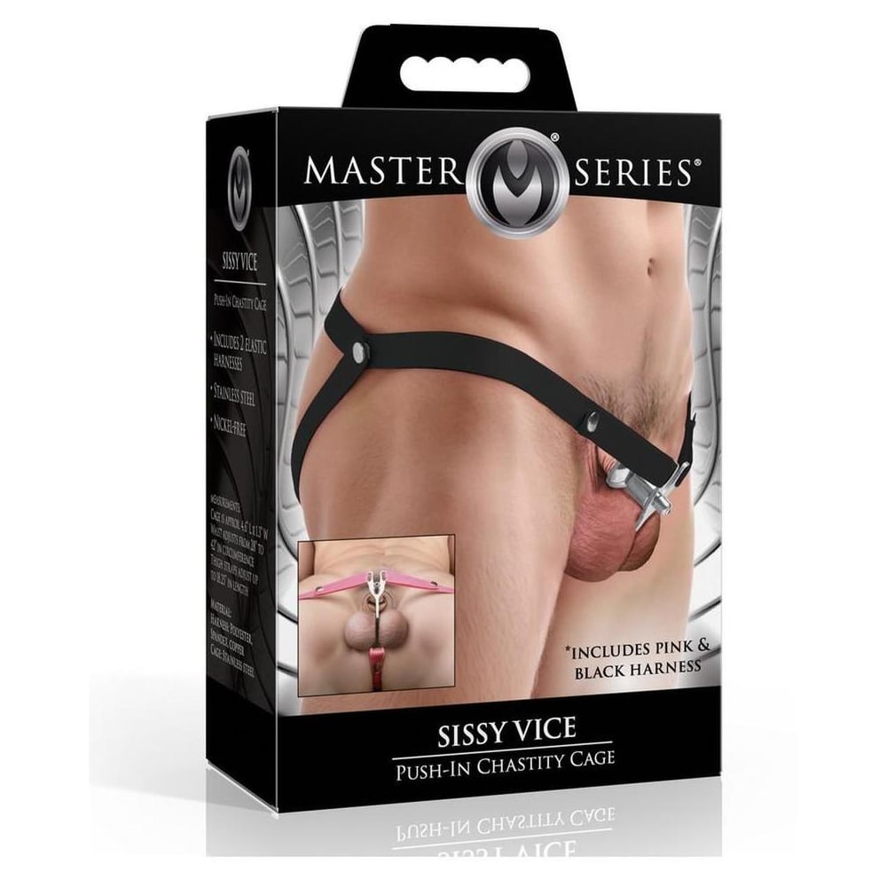 Master Series Vice Push In Chastity Cage