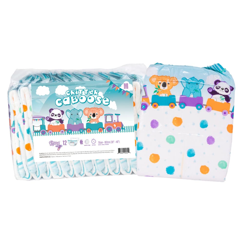 Rearz Critter Caboose Adult Diapers 12 pack