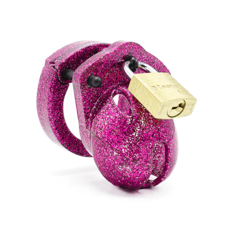 CB-X Mini-Me Glitter Chastity Cage Kit – Pink Glitter