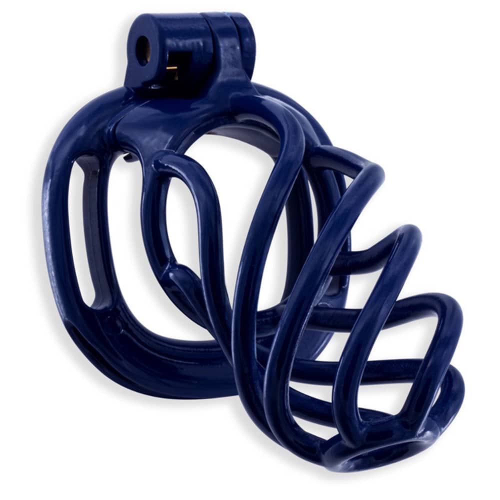 Kink Chastity Helix Cock Cage Dark Blue – Medium