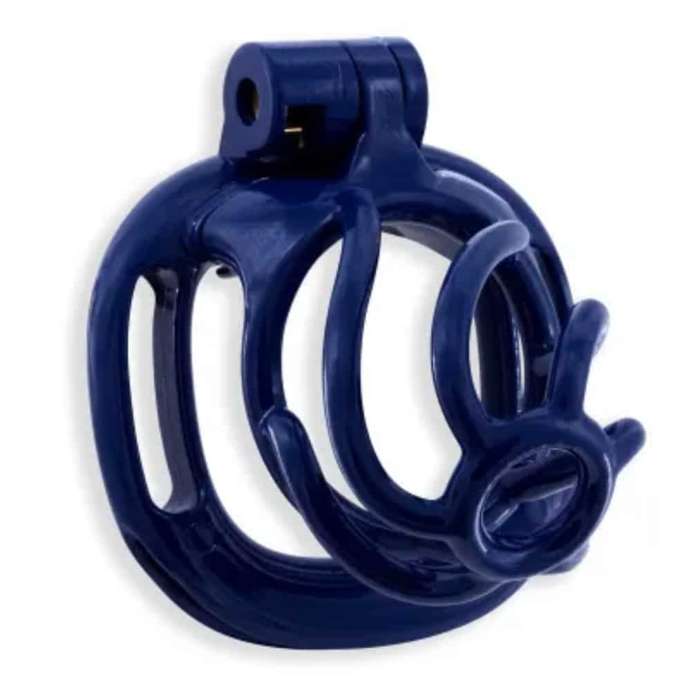 Kink Chastity Helix Cock Cage Dark Blue – Extra Small