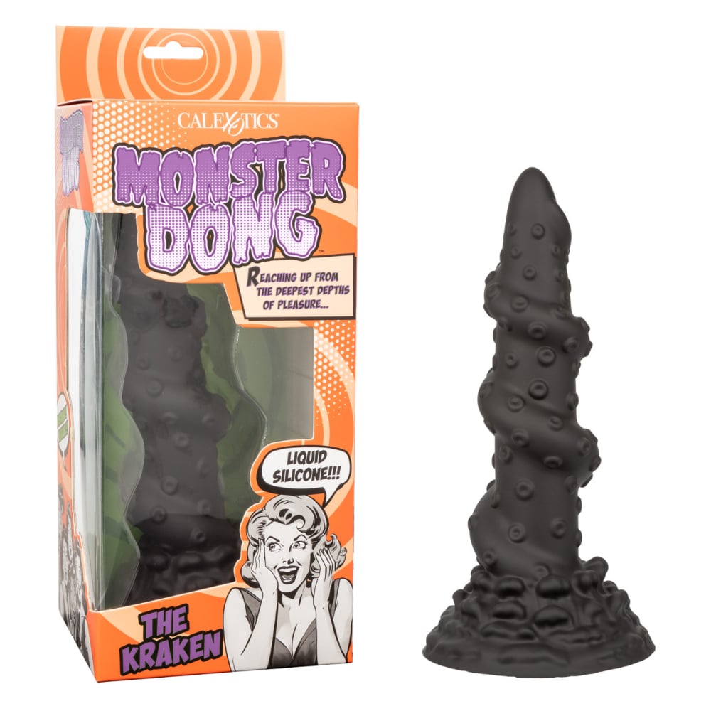 Monster Dong The Kraken Dildo 8in Black